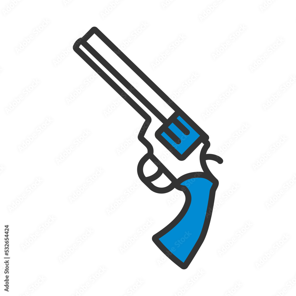 Revolver Gun Icon Revolver Gun Icon