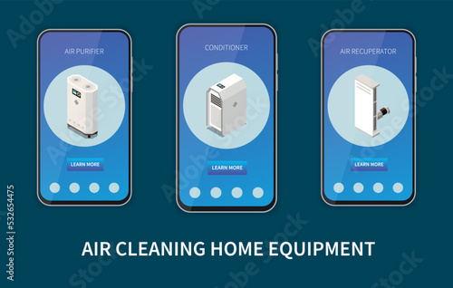 Isometric Air Cleaning Banners