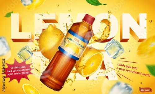 Lemon iced tea banner ad