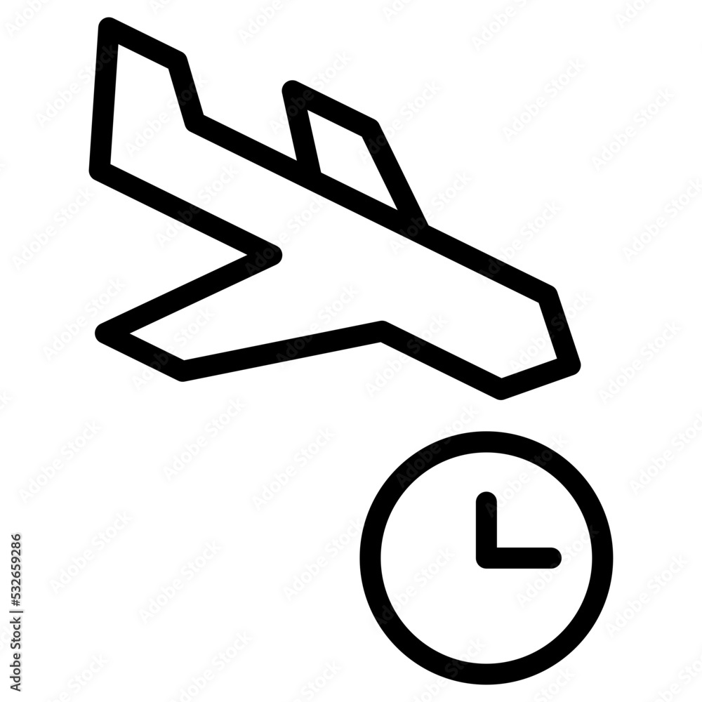 landing time icon