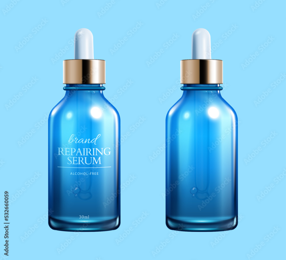 Cosmetic droplet bottles mockup Cosmetic droplet bottles mockup