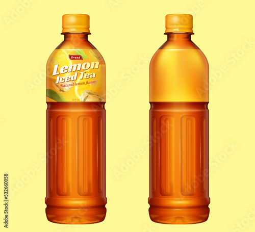 Lemon ice tea bottle set
