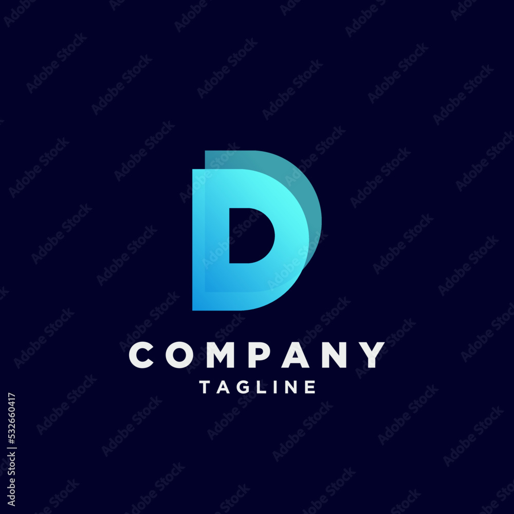 Logo unique luxury gradient colorful design Logo unique luxury gradient colorful design