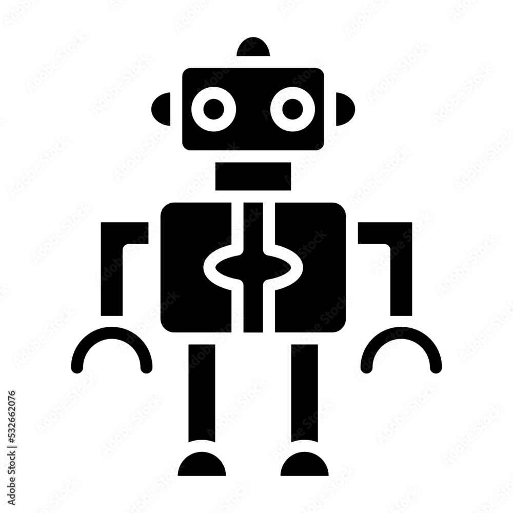 Fototapeta premium Robot Icon Style