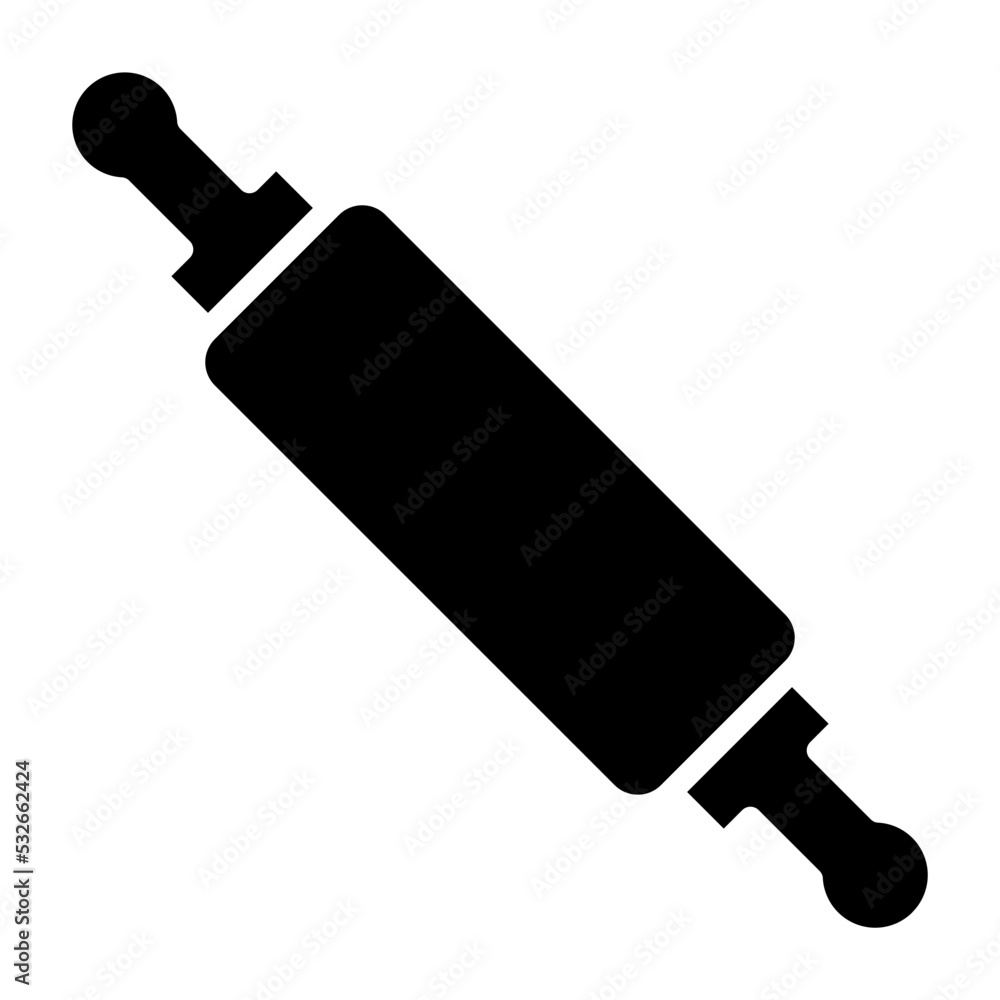 Rolling Pin Icon Style Rolling Pin Icon Style