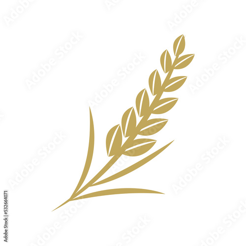 Wheat Logo template vector illustration design