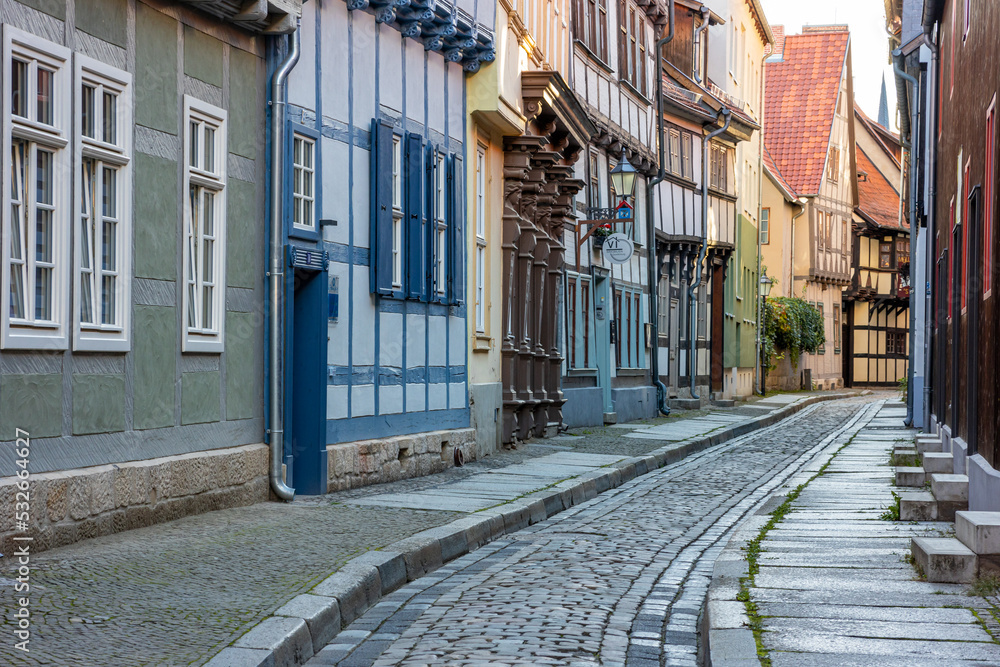 Obraz premium historische Altstadt von Quedlinburg
