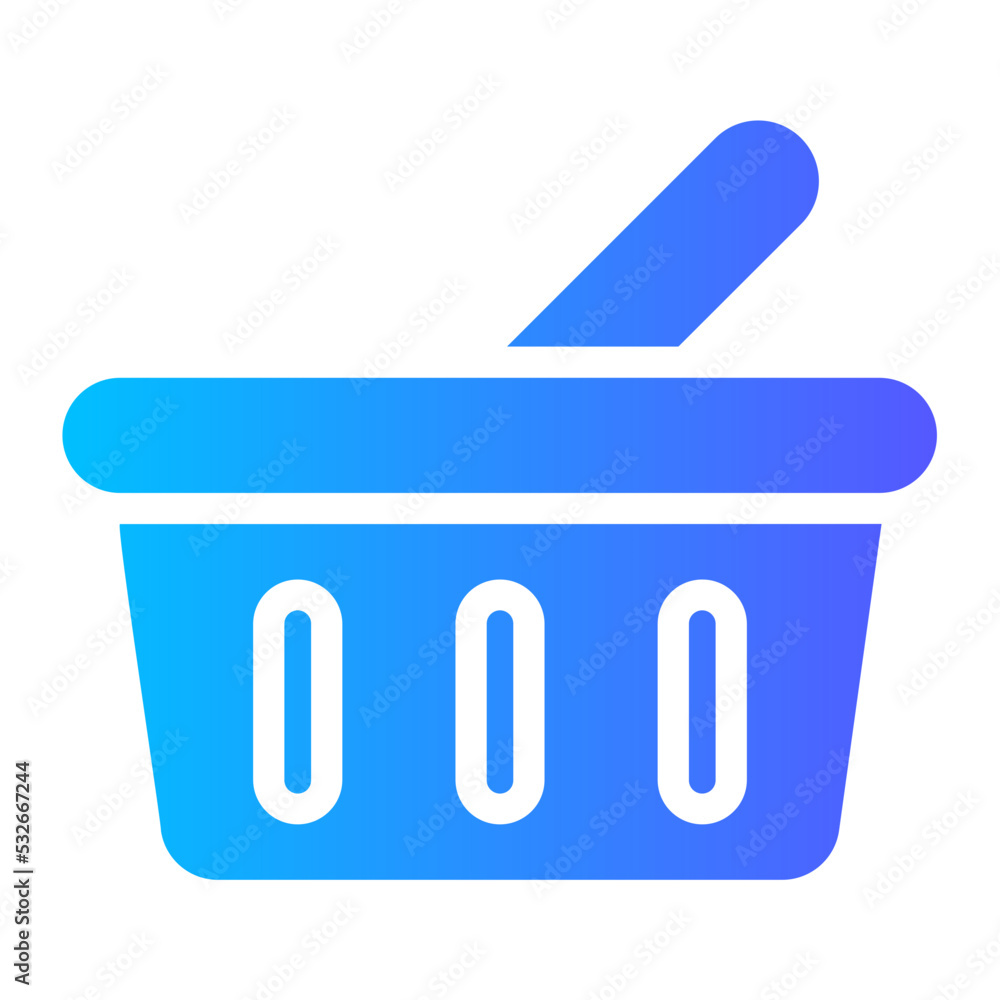 shopping basket gradient icon shopping basket gradient icon