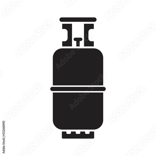 Gas cylinder icon. Cylinder LPG, Propane gas. gas cylinder bottle vector icon for web design isolated on white background