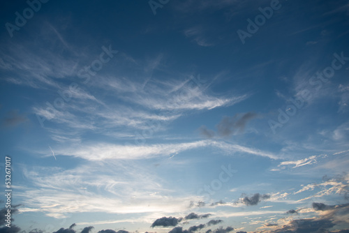 Sky during dusk with use of selective focus. © Debashis
