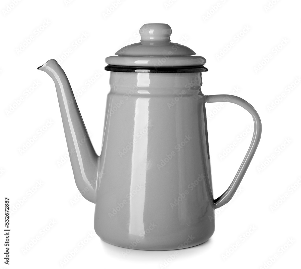 Stylish teapot isolated on white background Stylish teapot isolated on white background