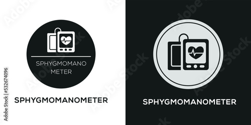 Creative (Sphygmomanometer) Icon, Vector sign.