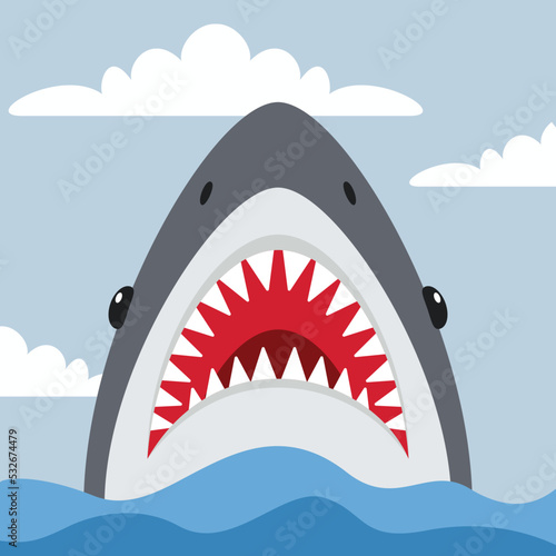Cartoon Drawing Of A Shark