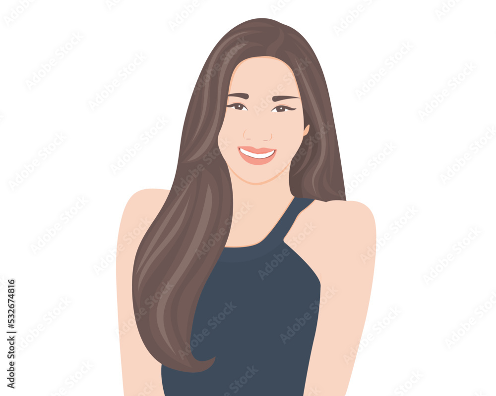 happy smile of a beautiful girl happy smile of a beautiful girl