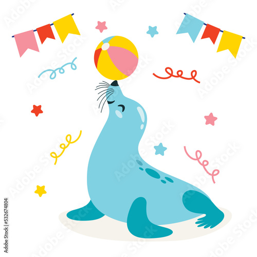 Cartoon Drawing Of A Sea Lion