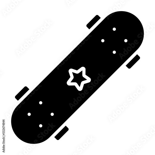 Skateboard Icon Style