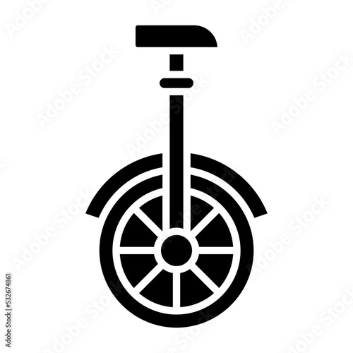 Monocycle Icon Style