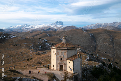 Church in Rocca Calascio, Abruzzo National Park photo