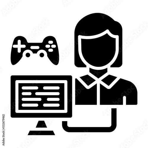 Game Modder Female Icon Style
