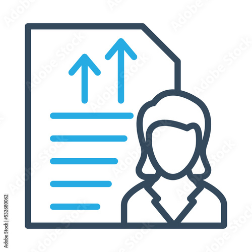 Employee Performance Vector Icon which is suitable for commercial work and easily modify or edit it