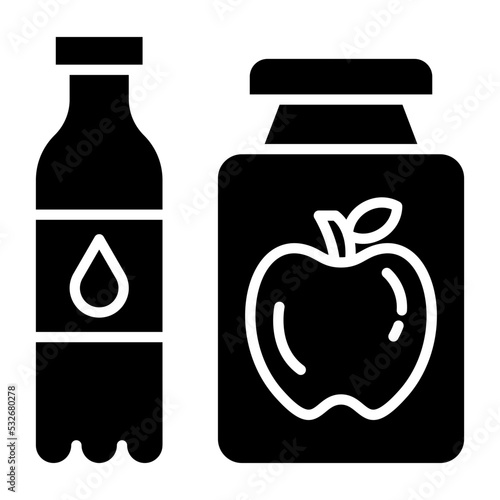 Functional Food Beverages Icon Style