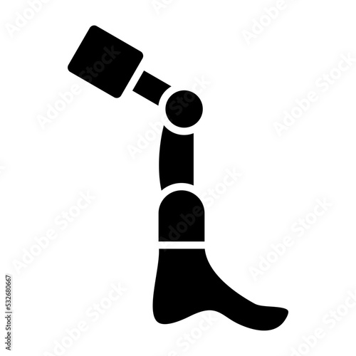 Bionic Leg Icon Style
