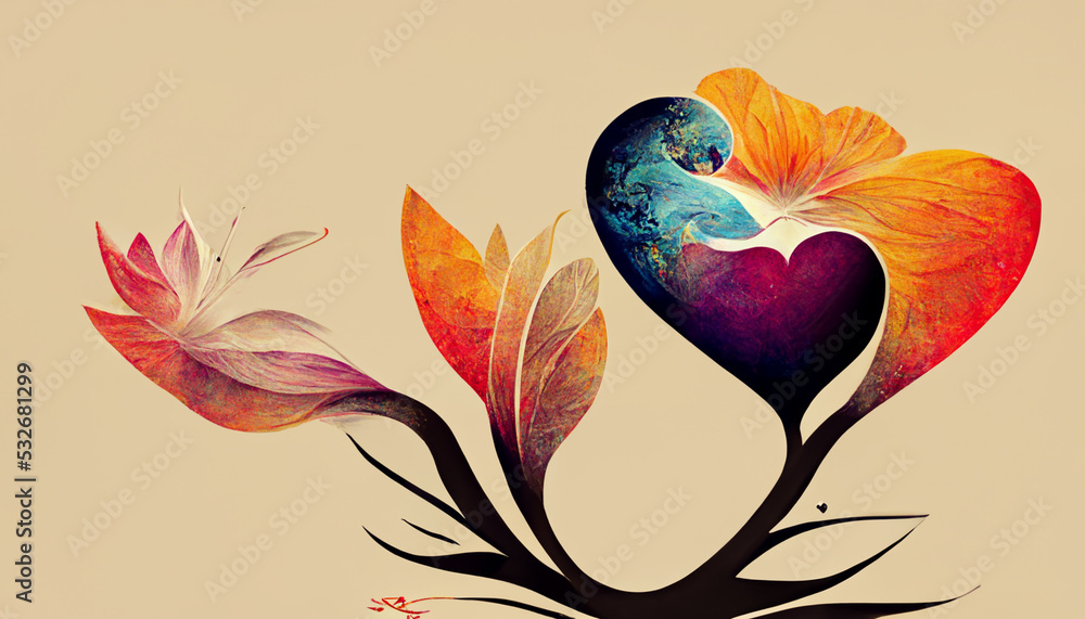 Obraz premium International Mother Earth Day. Environmental problems and environmental protection. Digital art.