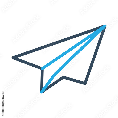 Paper Plane Vector Icon which is suitable for commercial work and easily modify or edit it


