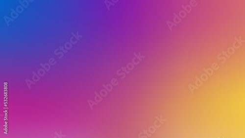 abstract colorful background with blurred blue and yellow gradient mesh color effect for graphic design element