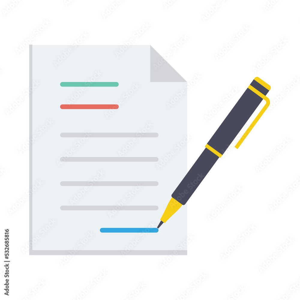 Contract agreement Vector Icon which is suitable for commercial work and easily modify or edit it
Contract agreement Vector Icon which is suitable for commercial work and easily modify or edit it