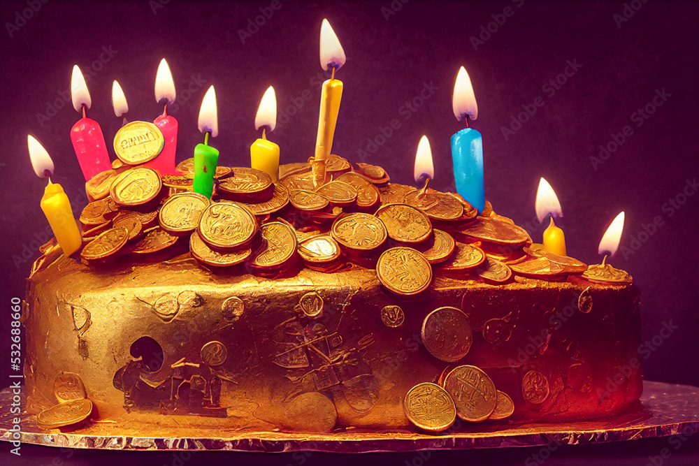 Golden Birthday Cake Covered With Gold Coins And Treasure For A Child tips-to-pull-off-a-stress-free-kids-birthday-party-the-lakeside