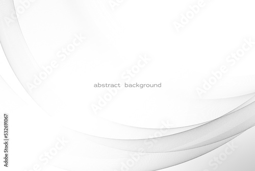 Abstract gray vector transparent wave, light wave for design brochure, website, flyer.