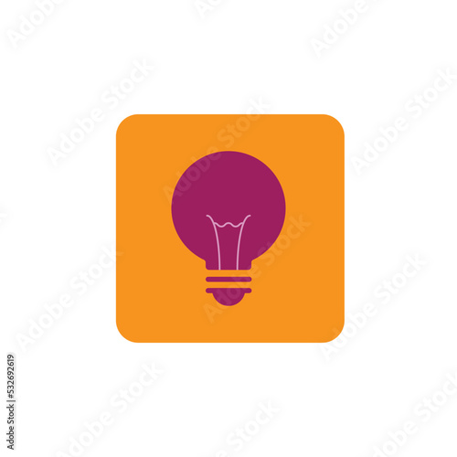 light bulb icon illustration