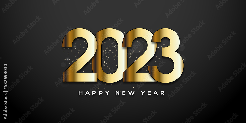 Obraz premium 2023 Happy New Year