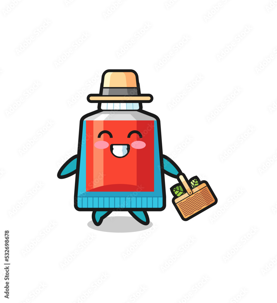 toothpaste herbalist character searching a herbal toothpaste herbalist character searching a herbal