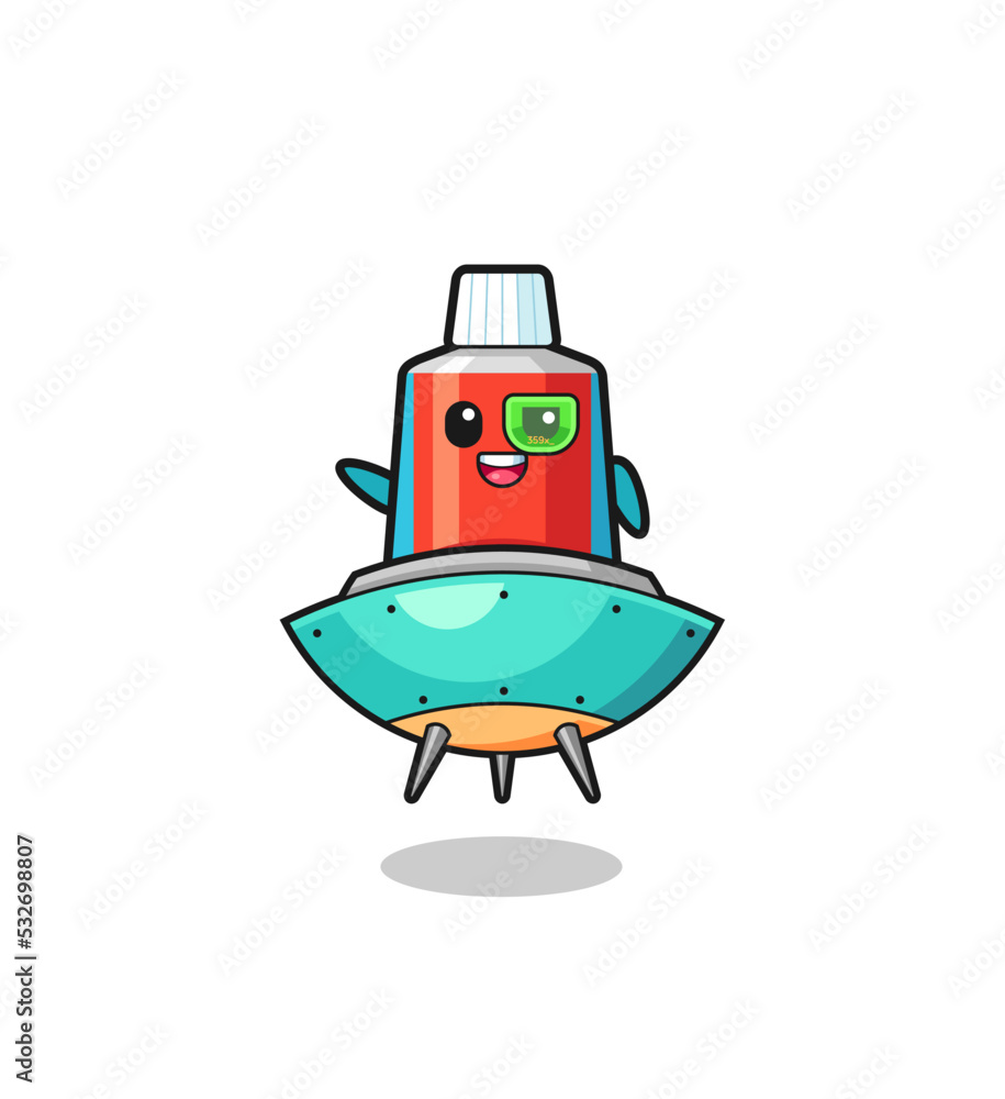 toothpaste cartoon riding a future spaceship toothpaste cartoon riding a future spaceship
