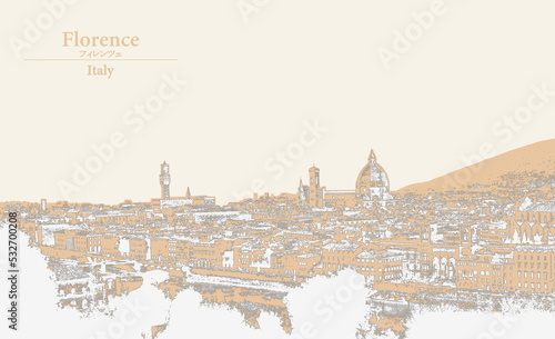 「Florence（フィレンツェ）の街並み」in Italy