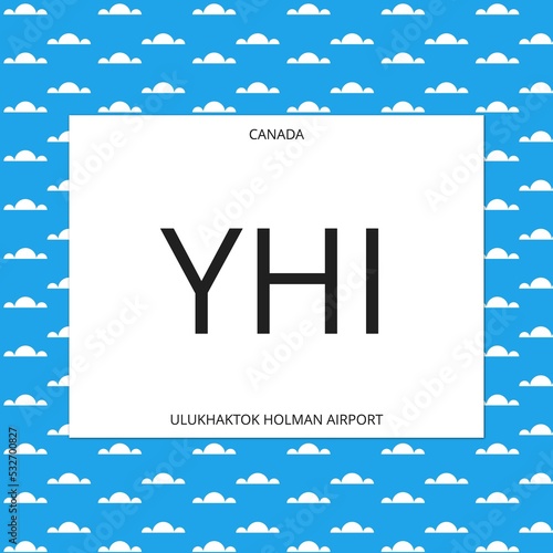 Ulukhaktok Holman: The airport of the city of Holman Island in Canada photo