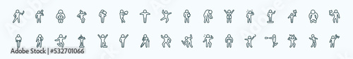 special lineal feelings icons set. outline icons such as awful human, incomplete human, better human, confused lonely hurt proud positive alive frustrated sexy line icons.