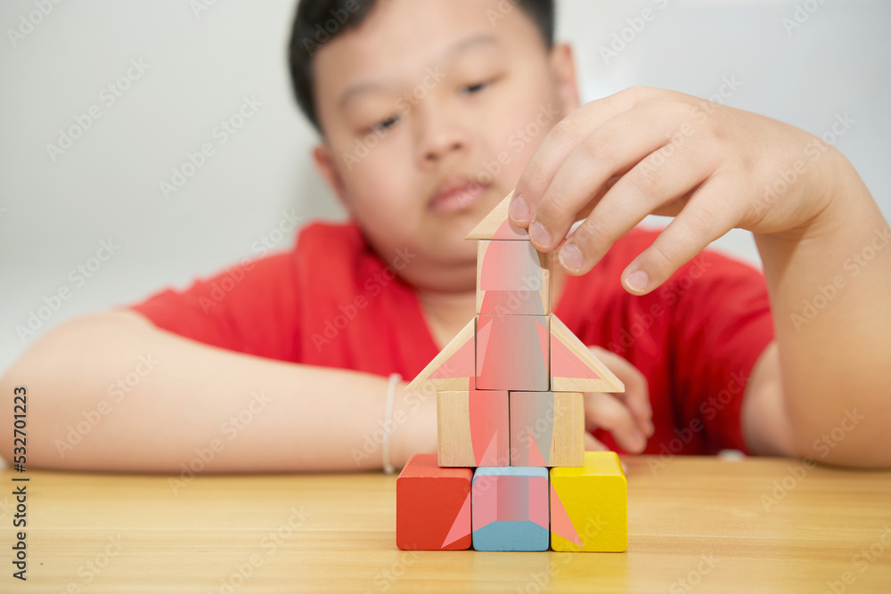 kid enjoy wood block toy play kid enjoy wood block toy play