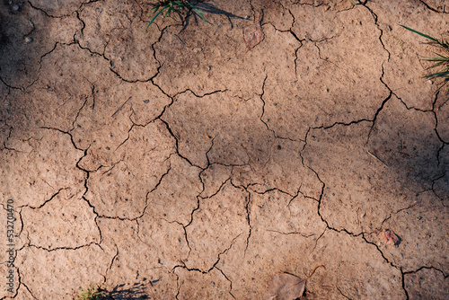 cracks in the ground, drought problem