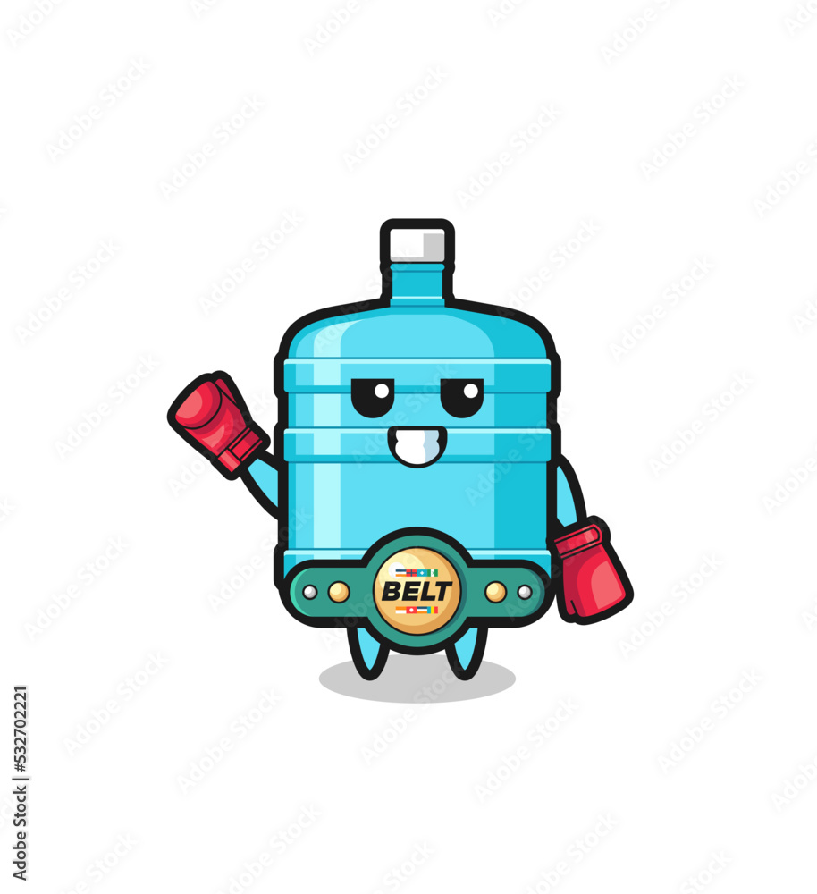 gallon water bottle boxer mascot character gallon water bottle boxer mascot character