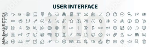 set of 100 special lineal user interface icons set. outline icons such as magic wand button, telephone keypad, download archive, vertical bar, email envelope button, email evelope, open letter read