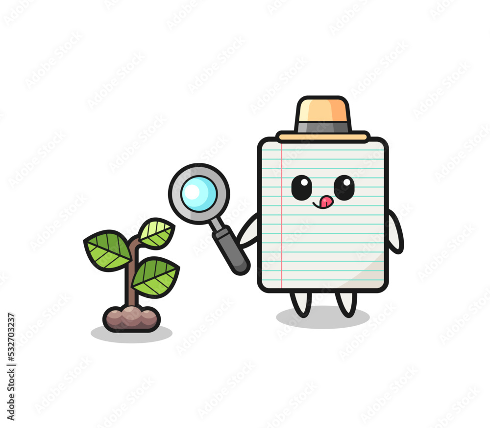 cute paper herbalist researching a plants cute paper herbalist researching a plants