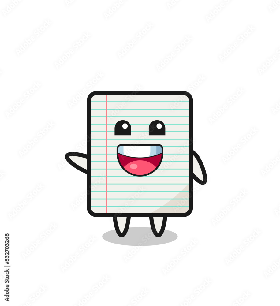 happy paper cute mascot character happy paper cute mascot character