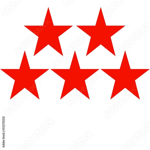red star with stars