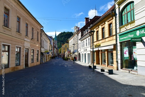 Celje, Slovenia - September 18 2022: Main square in the town of Celje in Stajerska, Slovenia photo