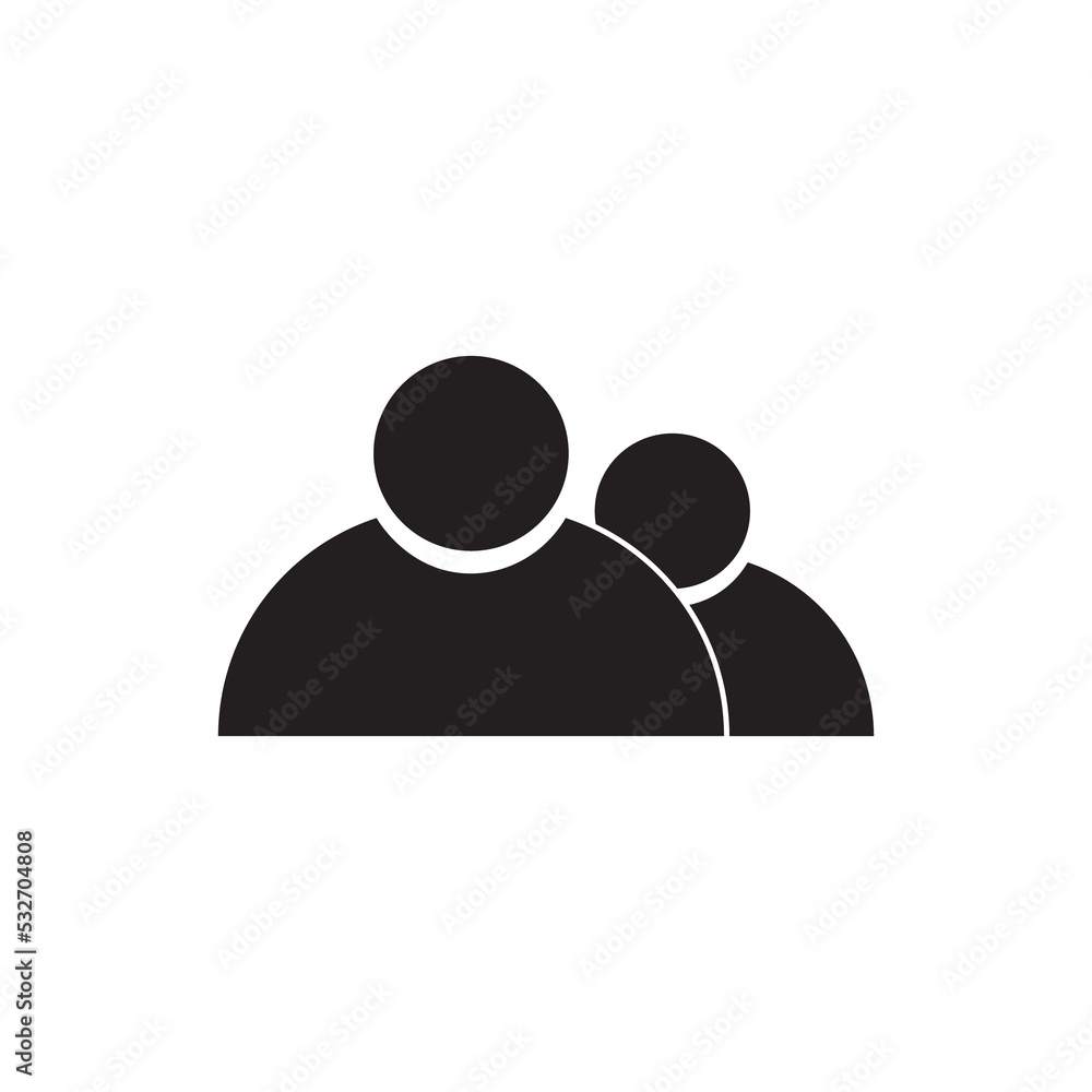 Graphic flat user icon for your design and website Graphic flat user icon for your design and website