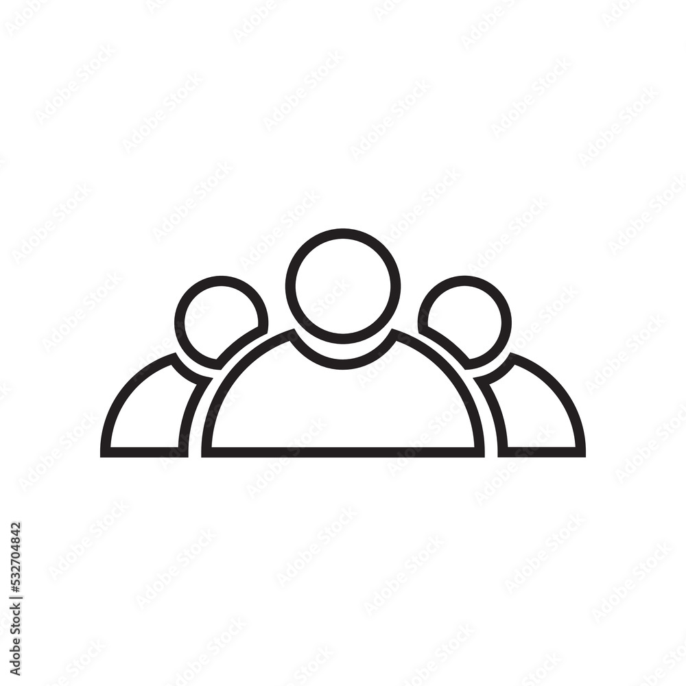 Graphic flat user icon for your design and website Graphic flat user icon for your design and website