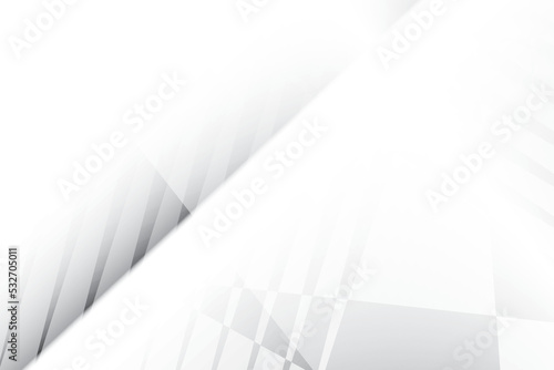 Abstract white and gray color  modern design stripes background with geometric shape. Vector illustration